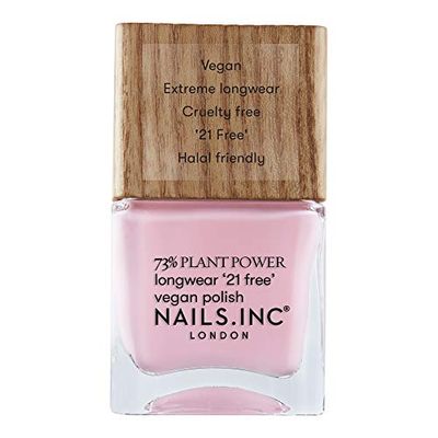 Nails.INC 73% Plant Power Nail Polish, Long Lasting Nail Color Lasts Up to 10 Days, Quick Drying, Cruelty Free, Vegan, 21 Free Formula, Everyday Self-Care, (14ml)