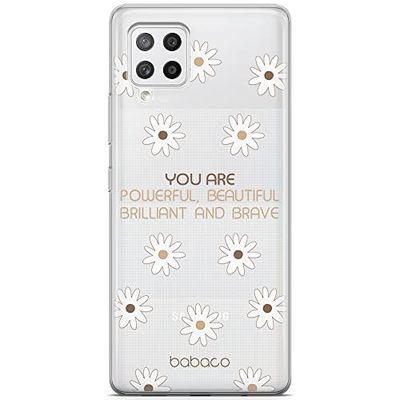 ERT GROUP etui na telefon Samsung A42 5G, case oryginalny i oficjalnie licencjonowany przez Babaco, wzór Positive vibes 003, optymalnie dopasowane, plecki z TPU częściowo przeźroczyste