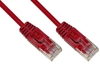 LINK Kategoria 6 kabel sieciowy bez ekranu UTP (UTP): czerwony, bezhalogenowy 5 m, wąski