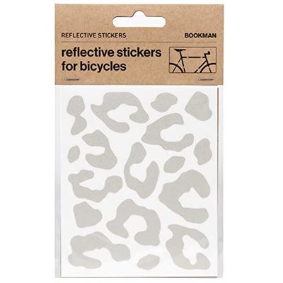 Bookman Sticky Reflectors Leopardo Reflectantes Pegatinas, Color Blanco, tamaño Talla única