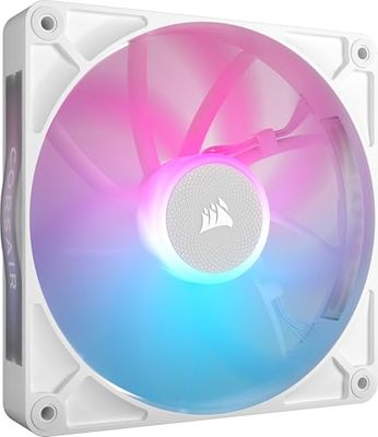 CORSAIR iCUE LINK RX140 RGB 140 mm PWM-Fläkt - Magnetiskt Kupollager - Enkelfläkt - Vit