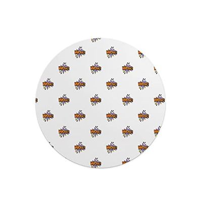 Questo Casa, Round Digital Printed Mouse Pad, Non-Slip Base, for Office and Home, Diameter:22cm