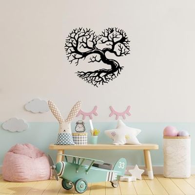 Elegante accessorio decorativo da parete in metallo, 64 x 70 cm, 100% metallo, spessore 1,5 cm, perfetto per decorazioni moderne per la casa e arte da parete unica