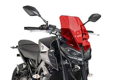 Puig 9377R Windshield Naked New Generation Touring, Red