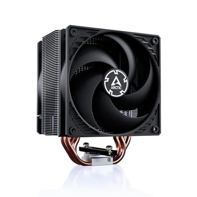 ARCTIC Freezer 36 - Dissipatore CPU a torre singola con push-pull, due ventole P da 120 mm ottimizzate per la pressione, cuscinetto fluidodinamico, 200-1800 rpm, 4 heatpipes, incl. pasta termica MX-6