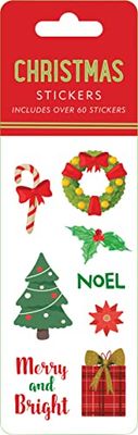 Christmas Sticker Set (6 Different Sheets of Stickers!), 2 1/2 x 7 1/8