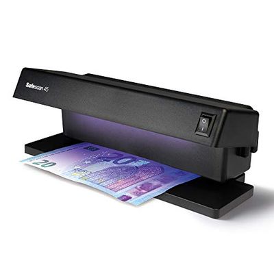 Safescan 45 Verifica banconote UV che verifica banconote, carte di credito e documenti, Verifica banconote UV per nuove banconote, Verifica banconote con UV, Verifica banconote con luce UV