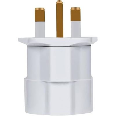 Adattatore da spina inglese a Schuko 13A, connessione sicura ed efficiente per elettrodomestici, ideale per viaggi e uso domestico.