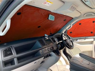 Covprotec Thermal Window Blinds Compatible With Toyota C-HR (2017-Present)(5 Door)(Rear Set With Stealth) With Backing Colour In Tango Orange