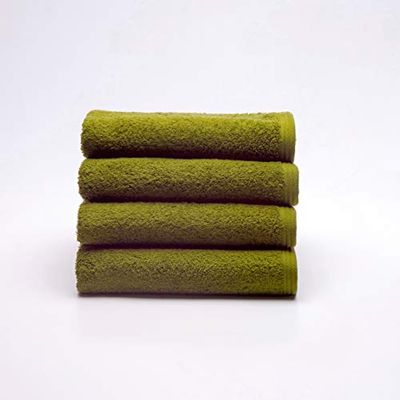 Sancarlos - Set med 4 Ocean Handdukar, Färg Grön, 100% Bomull, 550g/m2