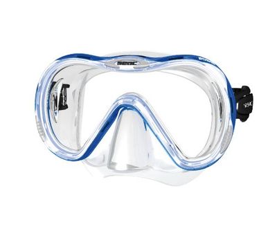 Seac Boss, snorkelmasker voor volwassenen, enkele lens, verstelbare band