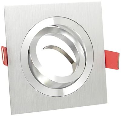 lumitek Proton 1 - Aro decoratie draaibaar, 1 x MR16, GU5.3, geborsteld aluminium