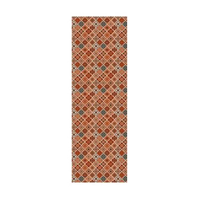 Doge Milano Chemin de cuisine, 100% Made in Italy, Tapis résistant aux taches avec impression numérique, Tapis antidérapant et lavable, Motif géométrique - Deana, cm 100x52