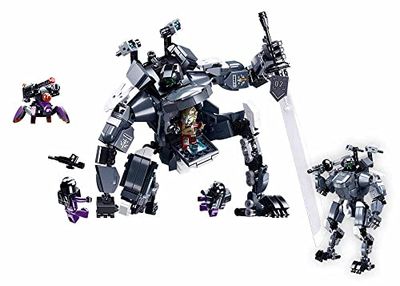 Sluban Atomic Storm Building Set, Sword Master Series, 632 Pieces, Ages 6-14, Battle Robot with Minifigures