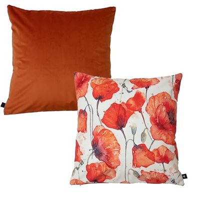 Chic Home Housse en Velours Poppy Chic 45x45 cm