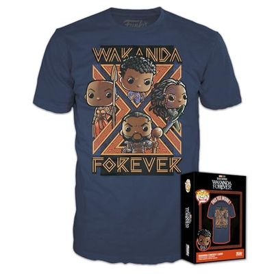 Funko BLACK PANTHER WAKANDA FOREVER - Groep - T-Shirt POP (M)