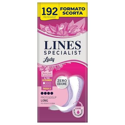 Lines Specialist productos Compresas para incontinencia – 8 Paquetes de 24 unidades)