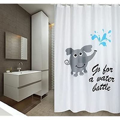 MSV Cortina de ducha, multicolor, única