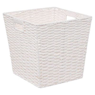 5five - cesta de mimbre "mix n modul" 31x31cm blanca