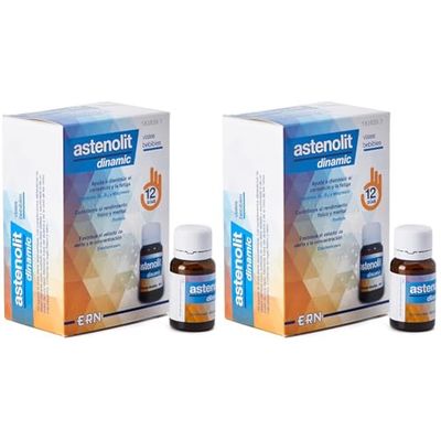 ERN Astenolit Dinamic Viales Vitaminas, 12x10ml, Líquido Total: 120ml (Paquete de 2)