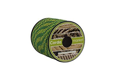 Cordamarket driza nylon platinium lne 8 mm amarelo/verde 15 mts