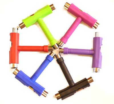 Universal Ridge T-Tool Clé à molette 5 Voies pour Skateboard Noir