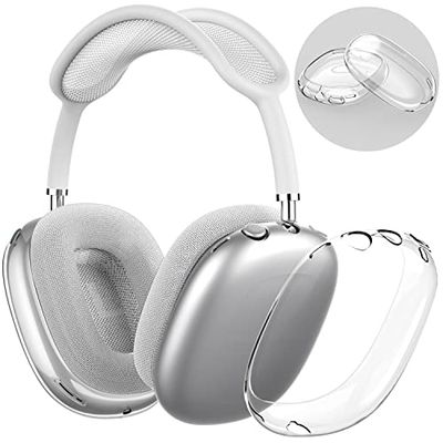 NIUTRENDZ Clear Case para AirPods MAX - Funda Protectora Transparente de TPU Blanda【Antihuellas & Antiarañazos y Antipolvo】(Transparente)