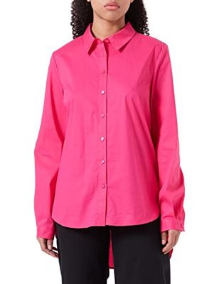 Vila Dam VIGIMAS L/S skjorta/SU-NOOS blus, rosa Yarrow, 36, Rosa vinröd, 36, 14069160