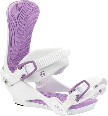 Nitro Cosmic Fixation Snowboard pour Femmes, Brosse Blanche, S/M