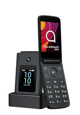 TCL OneTouch 4043 8,13 cm (3.2") 130,6 g Gris Téléphone numérique