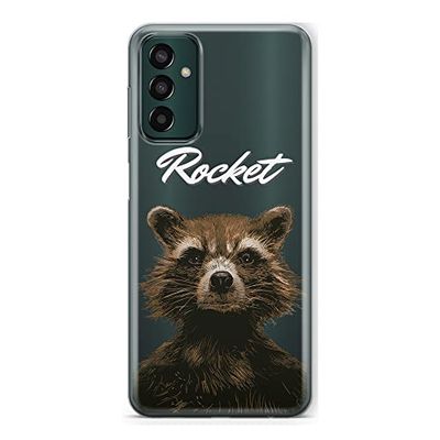 ERT GROUP mobiltelefonfodral för Samsung M13 4G originalt och officiellt licensierat Marvel mönster Rocket 006 optimalt anpassad till formen på mobiltelefonen, gedeeltelijk transparant