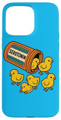Serotonina Baby Pulcini Design Terapia umorismo carino pollo bambino Custodia per iPhone 15 Pro Max