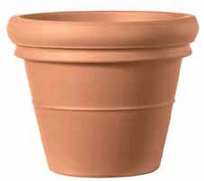 VASO DA GIARDINO IN TERRACOTTA “BOPPIO BORDO” PER PIANTE E FIORI MADE IN ITALY; DIAMETRO CM. 77, ALTEZZA CM. 65.