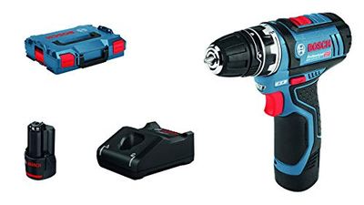 Bosch Professional Gsr 12V-15 Fc Flexiclick System 12V System Trapano-Avvitatore a Batteria, Include 2 Batterie da 2.0 Ah, Caricabatteria Rapido Gal 12V-40, Mandrino Autoserrante Gfa 12-B, in L-Boxx