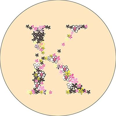 Bonateks, Runt digitalt tryckt musmatta, halkfri undersida, för kontor och hem, diameter: 22 cm