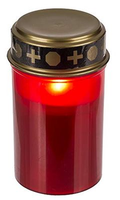 ootb Luce a LED a Forma di Fumo, Rosso, Circa 12,5 x 7 cm.