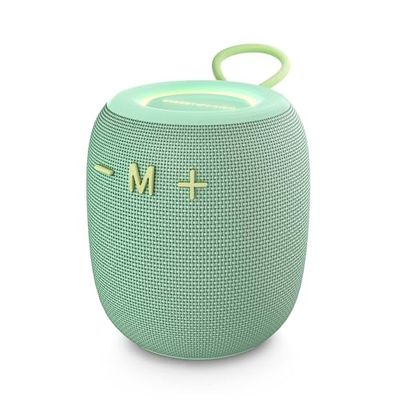 Energy Sistem Bloom - Altoparlante Bluetooth (Bluetooth 5.3, 18 ore di batteria, IPX6, True Wireless, 100% plastica riciclata, luci LED) Verde menta