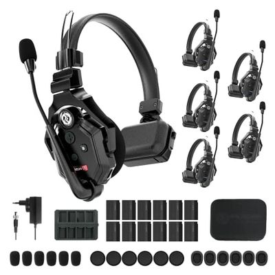 Hollyland Solidcom C1-6S Full-Duplex Headset-System (6 Headsets)