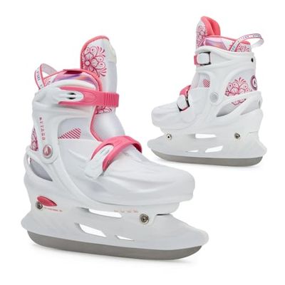 ATTABO Koa Patins à Glace Fille, Blanc, 29-32 EU