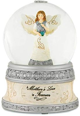 Pavilion Gift company Elements 82329 100 mm Boule de Neige Globe d'eau Musical avec Ange, d'une Maman Amour, 15,2 cm