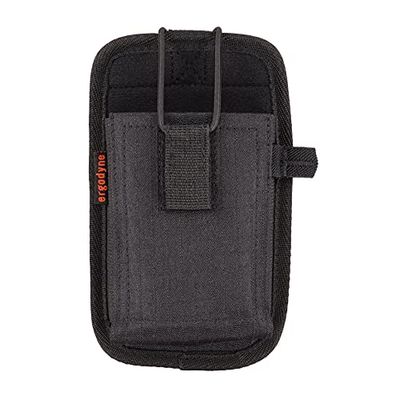 Ergodyne Squids 5544 Étui pour Lecteur de Codes-Barres pour téléphone Portable, Ordinateur Portable, Clip de Ceinture et Boucle de Fixation pour équipement, Noir, Taille S