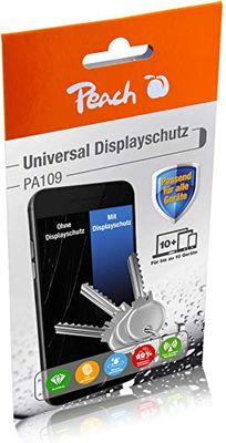 Cartuchos de datos marca PEACH modelo ORIGINAL Peach Accessori PA109 Protezione del display in vetro liquido Peach, universale, resistente ai graffi, per Smartphone/Tablet/Smartwatch