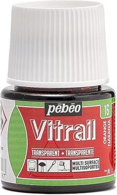 Pébéo 050016 Vitrail 1 Flacon Orange 45 ML