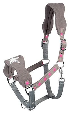PFIFF 102554 - Cavezza asterisco in plastica pile polare ricamabile, colore: grigio, completo