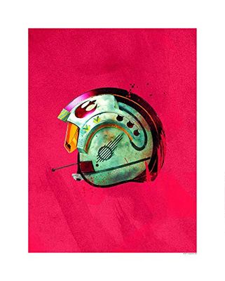 Komar Wandbild Von Cascos clásicos de Star Wars Rebel Pilot | Kinderzimmer, Jugendzimmer, Dekoration, Kunstdruck | ohne Rahmen | WB094-40x50 Pintura Mural, Cloruro de polivinilo (PVC), Colorido