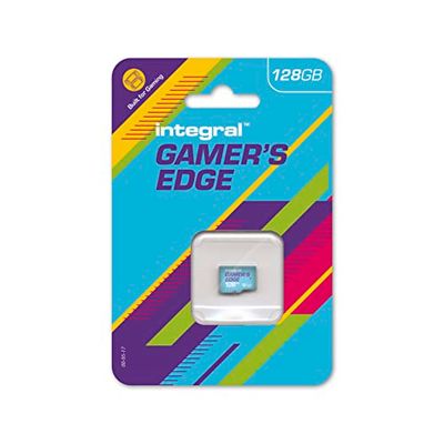 Integral Tarjeta Micro SD Gamer's Edge de Integral 128GB para Nintendo Switch - Carga, guarda y almacena con rapidez juegos, DLC y datos, creada para Nintendo Switch, Switch Lite y Switch OLED.