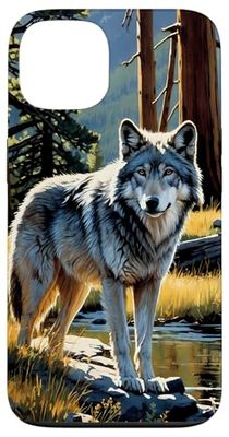 Accesorios para teléfono Wolf Nature Art - Vida Silvestre Carcasa para iPhone 13