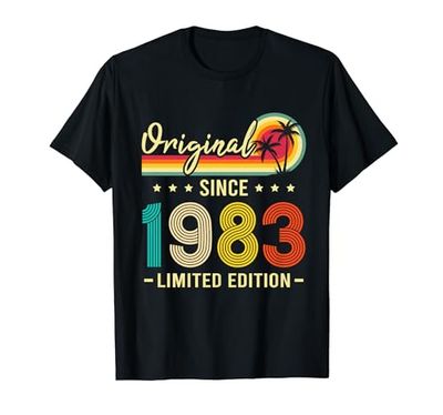 Divertido Vintage "Edición Limitada" Vintage 1983 Cumpleaños Camiseta