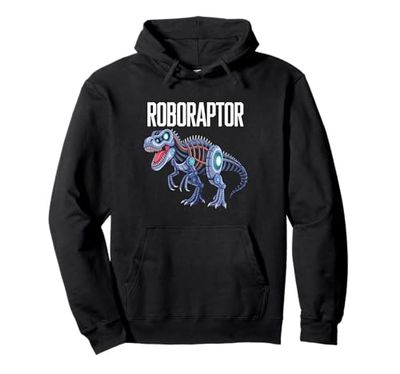 Robot Dinosaur T-Rex Robotic Engineering Dino Funny Robotics Pullover Hoodie