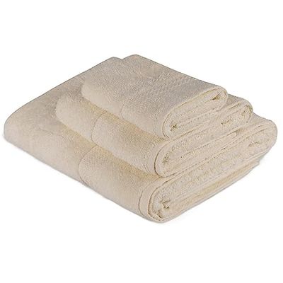 Set di asciugamani (3 pezzi) crema